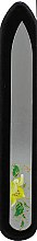 Парфумерія, косметика Скляна пилочка 95-1152, з ручним розписом "Жовта квітка", 115 мм - SPL