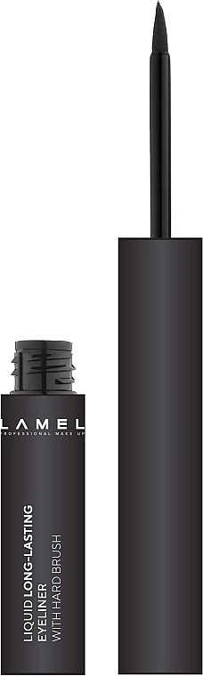 Жидкая подводка для век - LAMEL Make Up Liquid Long-Lasting Eyeliner With Hard Brush — фото N2