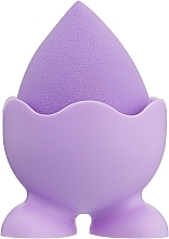 Спонж для макияжа на силиконовой подставке, PF-58, фиолетовый - Puffic Fashion (цвет подставки в асс.) — фото N6