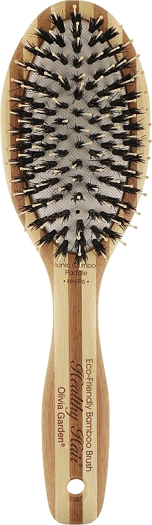 Щетка бамбуковая, овальная - Olivia Garden Healthy Hair Oval Combo Eco-Friendly Bamboo Brush