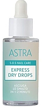 Краплі експрес-сушка - Astra Make-up Sos Nails Care Express Dry Drops — фото N1