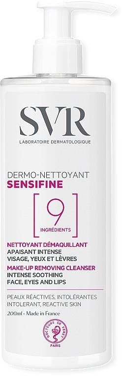 SVR Sensifine Dermo Nettoyant Make-up Removing Cleanser - SVR Sensifine Dermo Nettoyant Make-up Removing Cleanser — фото N2