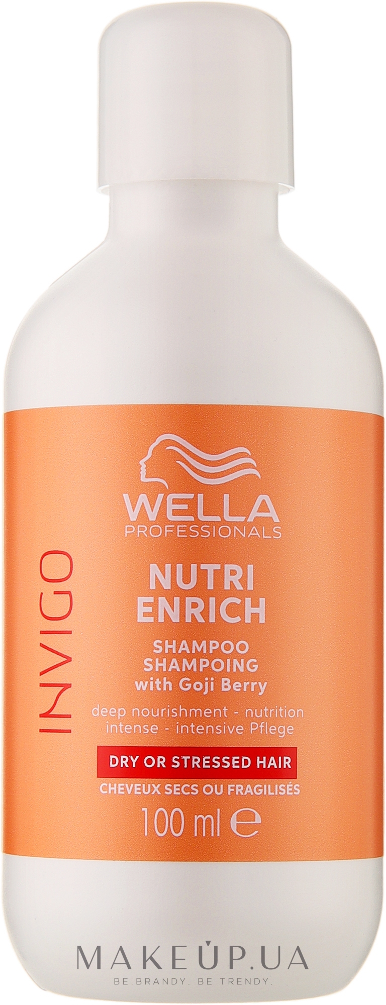 Шампунь с ягодами годжи, питательный - Wella Professionals Invigo Nutri-Enrich Deep Nourishing Shampoo — фото 100ml
