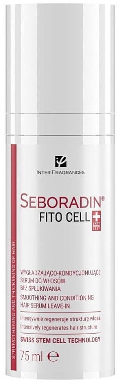 Сироватка для розгладження та кондиціонування волосся - Seboradin Fito Cell Smoothing And Conditioning Hair Serum Leave-In — фото N1