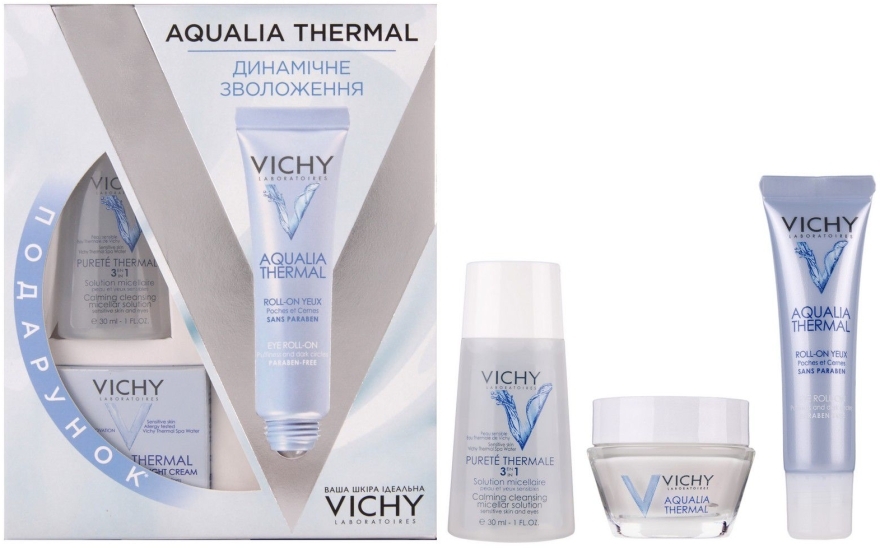 Набор - Vichy Aqualia Thermal (fluid/30ml + cr/15ml + moist/15ml)