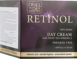 Денний крем проти старіння з ретинолом та мінералами Мертвого моря - Dead Sea Collection Retinol Anti Aging Day Cream — фото N3
