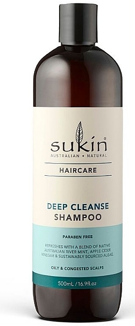 Шампунь для глибокого очищення волосся - Sukin Deep Cleanse Shampoo — фото N1