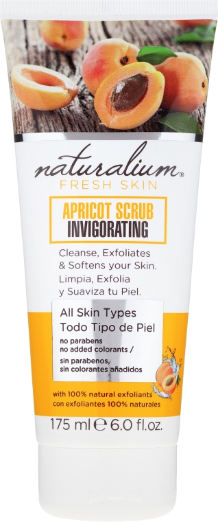 Скраб для тела - Naturalium Invigorating Apricot Scrub — фото N1