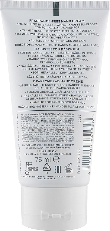Крем для рук - Lumene Nordic Sensitive Hand Cream — фото N2