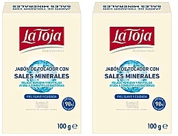 Набір - La Toja Hidrotermal Toilet Soap With Salt Mineral (soap/2х100g) — фото N1