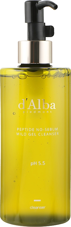 Балансирующий гель для умывания - D'Alba Peptide No-Sebum Mild Gel Cleanser — фото N5