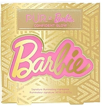Хайлайтер - Pur X Barbie Confident Glow Signature Illuminating Highlighter — фото N3