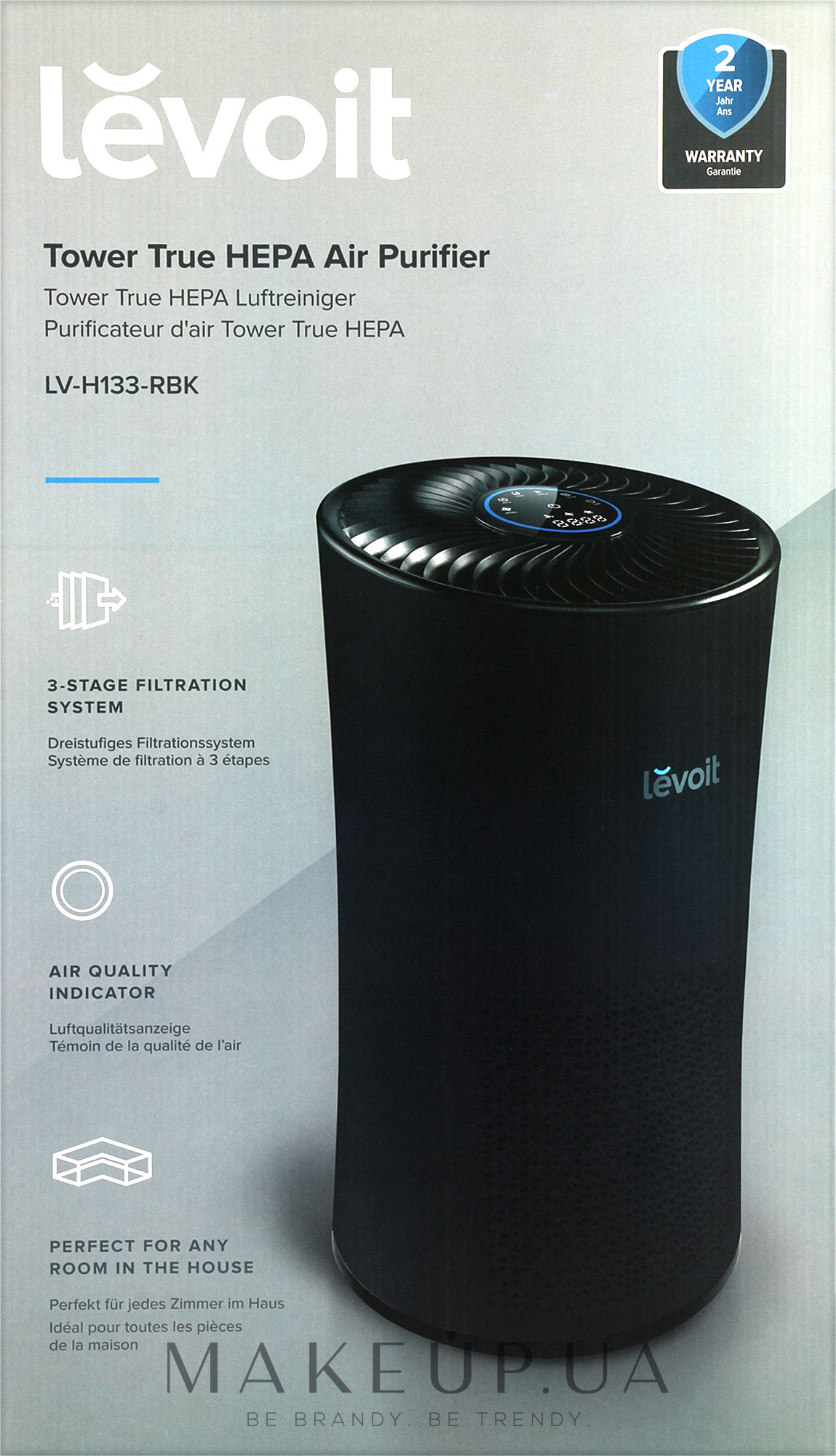 Levoit LV-H132XR True HEPA Tower Air Purifier White