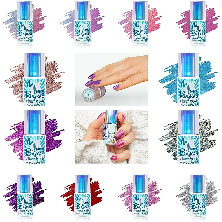 Гибридный гель-лак - Maga Cosmetics Inna Bajka 3 Holo Gel Polish — фото N2