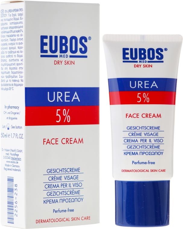 Увлажняющий крем для лица с мочевиной - Eubos Med Dry Skin Urea 5% Face Cream — фото N3