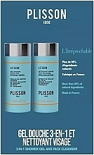 Набір - Plisson The Irreprochable (sh/gel/125ml+f/cleans/125ml) — фото N1