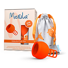 Духи, Парфюмерия, косметика Универсальная менструальная чаша, оранжевая - Merula Menstrual Cup Fox