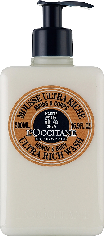 Мусс очищающий ультра-питательный - L'occitane Shea Butter Ultra Rich Wash — фото N1