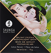 Парфумерія, косметика Пінна сіль для ванни з ароматом квітів лотоса - Shunga Oriental Crystals Bath Salts Lotus Flower