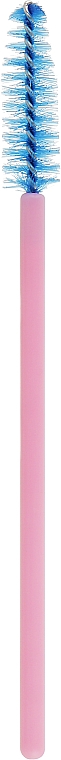 Щіточка для розчісування вій, синя, рожева ручка, 50 шт. - Vivienne — фото N2