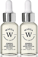 Духи, Парфюмерия, косметика Набор - Warda Skin Glow Boost Vitamin C Eye Serum (eye/serum/2x15ml)