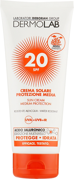 Крем солнцезащитный - Deborah Milano Dermolab Sun Cream SPF 20 — фото N1