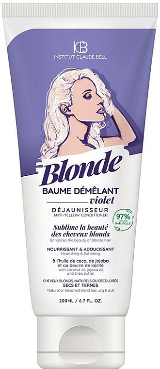 Бальзам для светлых волос - Institut Claude Bell Blonde Nourishing & Softening Violet Balm