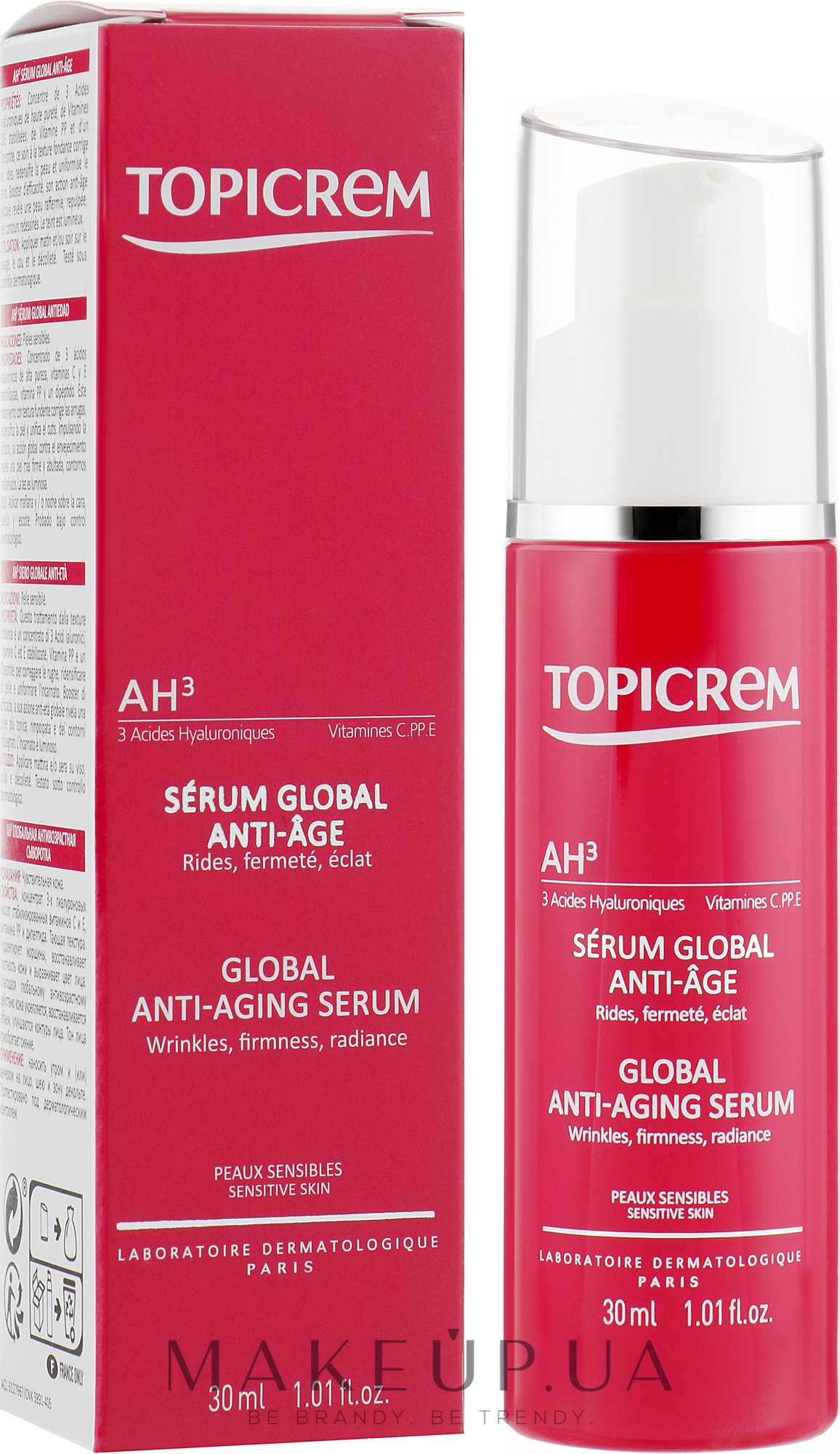 Противікова сироватка для обличчя - Topicrem Global Anti-Aging Serum — фото 30ml