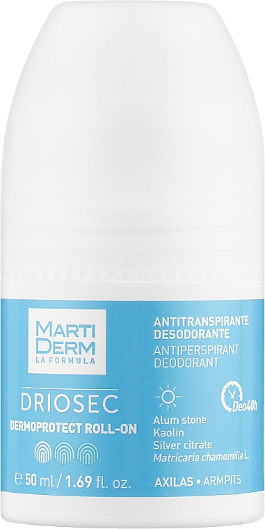 Кульковий антиперспірнат-дезодорант - Martiderm Driosec Dermaprotect Roll-on