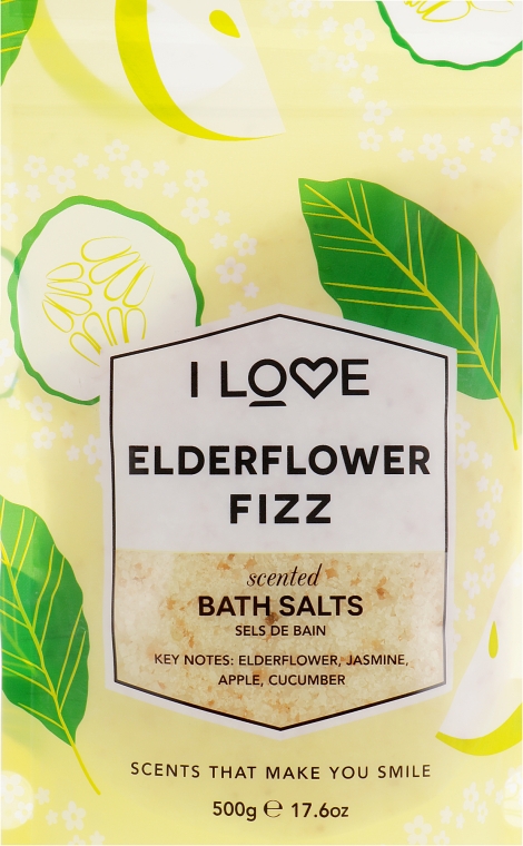 Сіль для ванни "Коктейль з бузини" - I Love Elderflower Fizz Bath Salt — фото N2