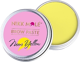 Парфумерія, косметика Паста для брів - Nikk Mole Neon Yellow Brow Paste