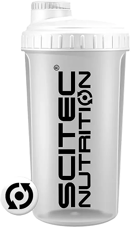 Шейкер 700 мл, белый - Scitec Nutrition Shaker Opaque White — фото N1