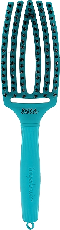 Щітка для волосся - Olivia Garden Finger Brush Combo Amore Pearl Blue Medium — фото N1