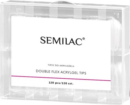 Типсы для наращивания ногтей - Semilac Double Flex Acrylgel Dual Tips — фото N1