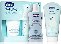Набор - Chicco Natural Sensation Daily Care Set (gel/wash/200ml + b/lot/150ml) — фото N1