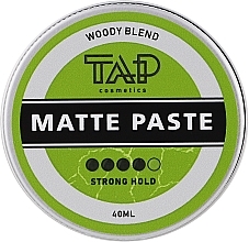 Духи, Парфюмерия, косметика Паста для укладки волос "Woody Bland" - TAP Cosmetics Matte Paste