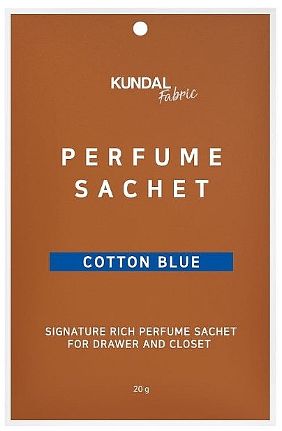 Ароматическое саше - Kundal Fabric Cotton Blue Signature Rich Perfume Sachet — фото N1