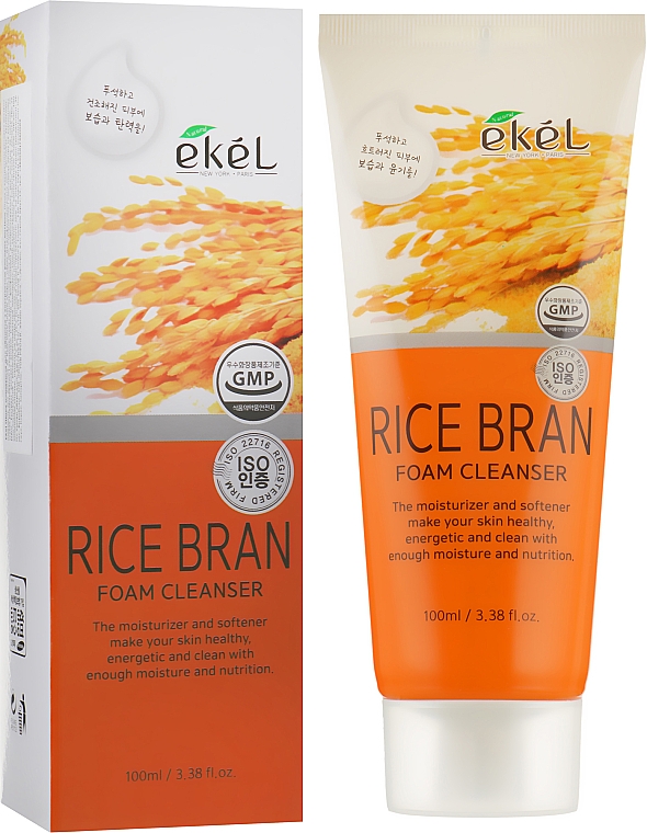 Пенка для умывания с экстрактом коричневого риса - Ekel Foam Cleanser Rice Bran
