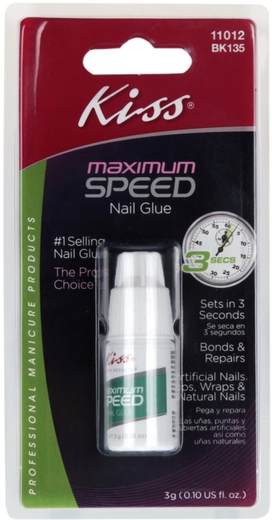Клей для ногтей 3 секунды - Kiss Maximum Speed Nail Glue