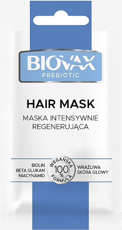 ПОДАРОК! Маска интенсивно восстанавливающая для волос - Biovax Prebiotic Mask Intensively Travel Size — фото N1