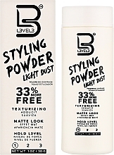 Пудра для укладки, біла, легкої фіксації - Level3 Styling Powder Light Dust — фото N2