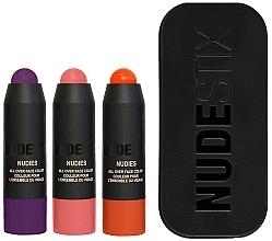 Набор - Nudestix Trendy Blush Kit (blush/1.8 g*3) — фото N1