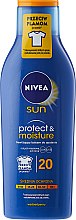 Сонцезахисний зволожувальний лосьйон для тіла - NIVEA Sun Protect & Moisture Sun Lotion SPF20 — фото N3