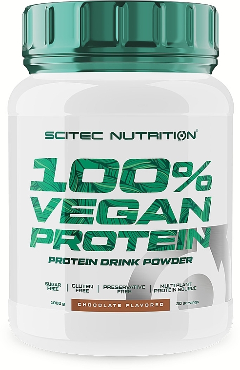 Рослинний протеїн "Шоколад" - Scitec Nutrition 100% Vegan Protein Chocolate — фото N1