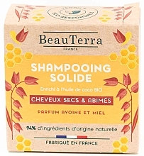 Парфумерія, косметика Твердий шампунь з вівсом і медом - BeauTerra Solid Shampoo For Dry Hair