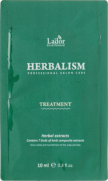 Маска для волос с травяными экстрактами - La'dor Herbalism Herbalism Treatment (пробник) — фото N2