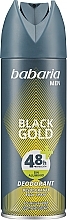 Парфумерія, косметика Дезодорант-спрей для тіла "Чорне золото" - Babaria Black Gold Deodorant Spray