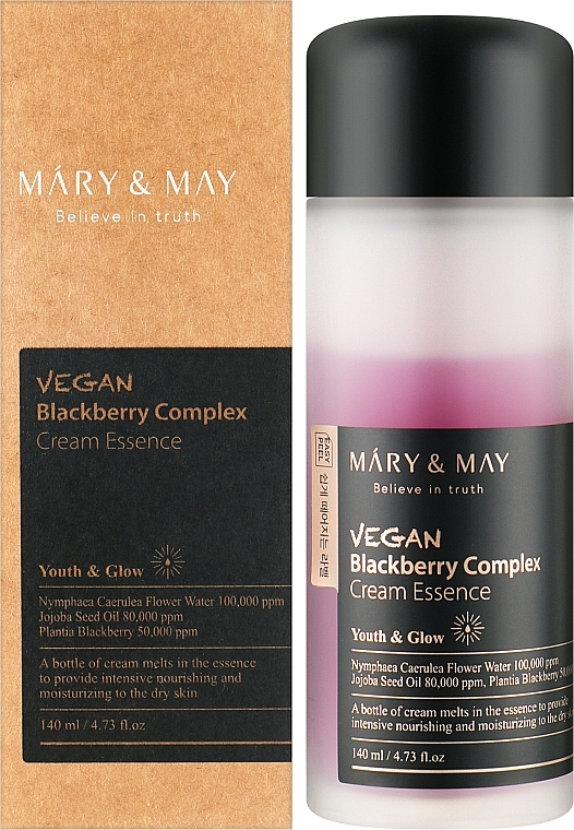 Крем-есенція для обличчя - Mary & May Vegan Blackberry Complex Cream Essence — фото N2