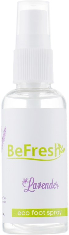 Дезодорант-спрей для стоп, з екстрактом лаванди - BeFresh Organic Deodorant Spray — фото N1