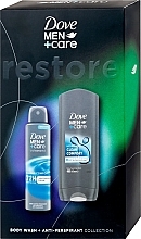 Набір - Dove Men + Care Restore Set (sh/gel/400ml + deo/150ml) — фото N1